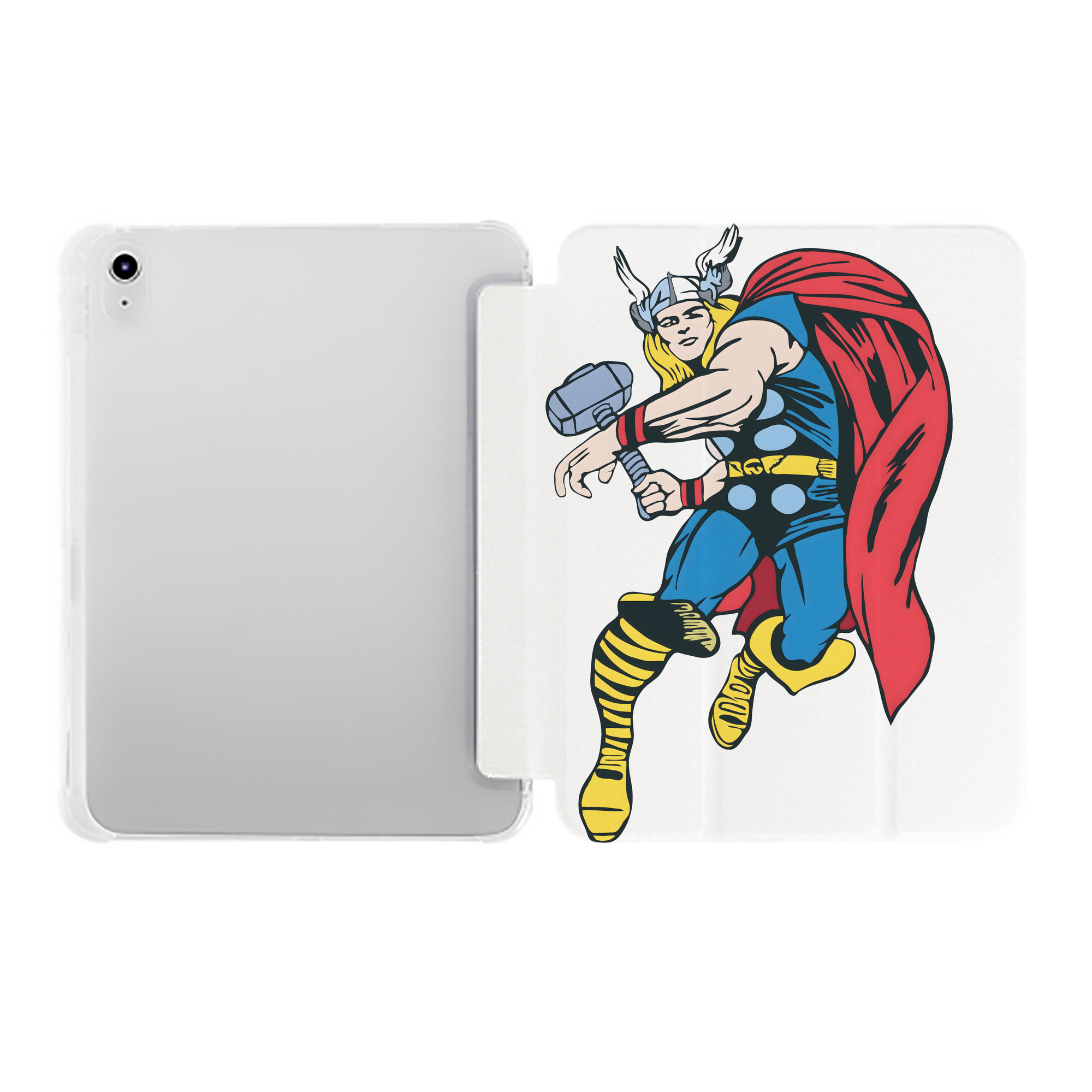（画像用） アベンジャーズ The Avengers IPad ケース ペン収納付き 三つ折りスタンド PUレザー×シリコン 対応機種9.5/10.5/10.9インチ